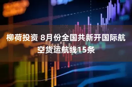 柳荷投资 8月份全国共新开国际航空货运航线15条