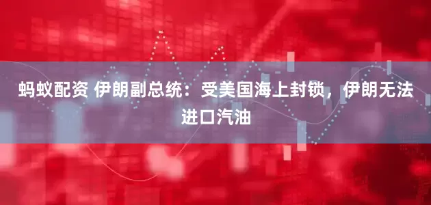 蚂蚁配资 伊朗副总统：受美国海上封锁，伊朗无法进口汽油